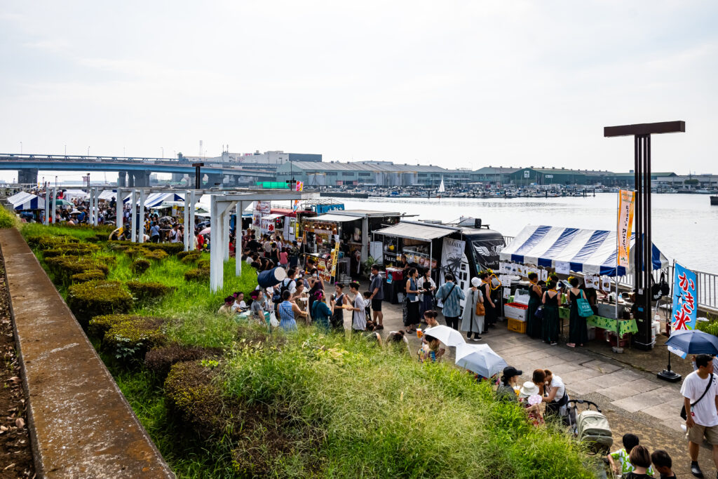 船橋港親水公園に出店する屋台