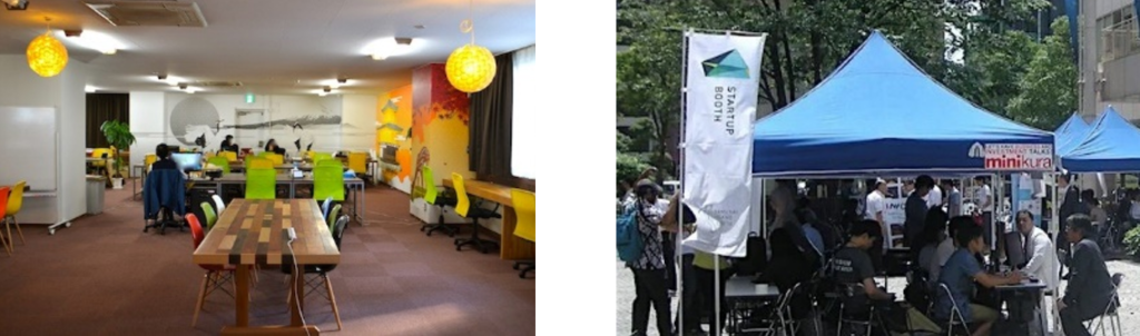 天王洲　「Samurai Startup Island」 （左）、「SAMURAI ISLAND EXPO’17」in 天王洲
