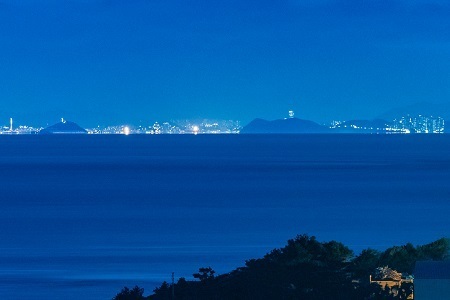 対馬市「韓国展望台から見る韓国の夜景」