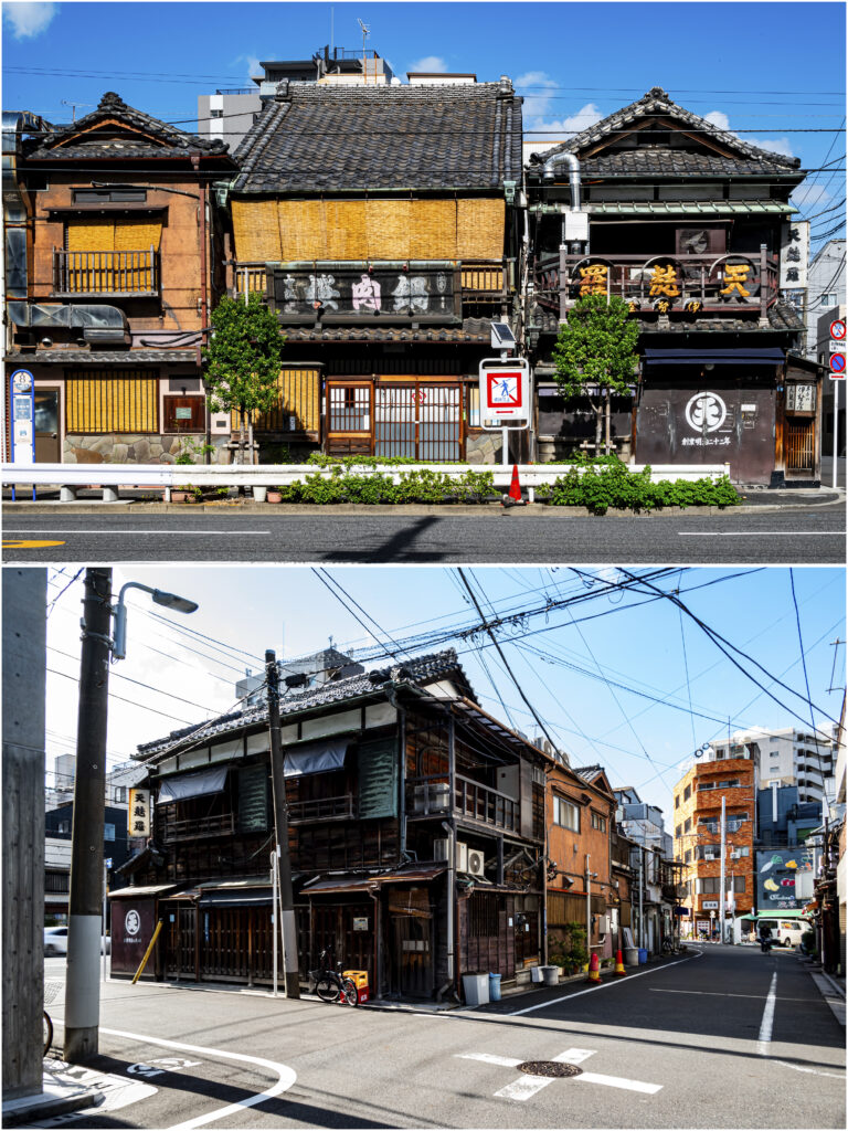 さくら肉の中江と天ぷらの伊勢屋