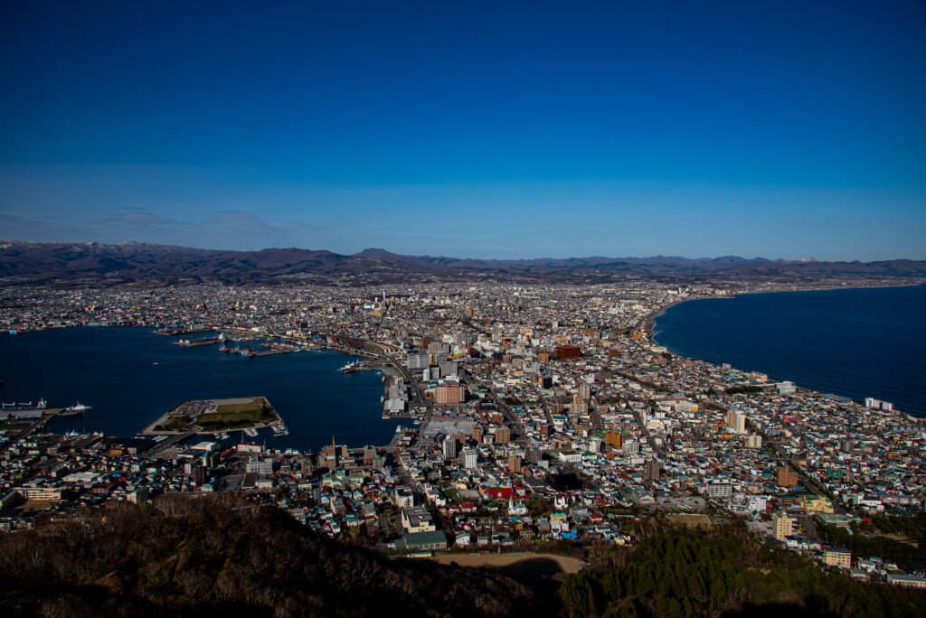 言わずと知れた函館山からの景色