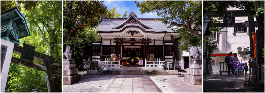 鎮守様である鳥越神社、町を見守ってくれている