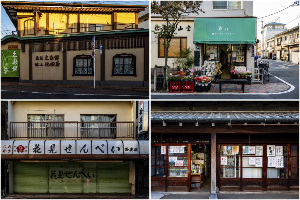 参道の商店街には、さまざまなお店が！