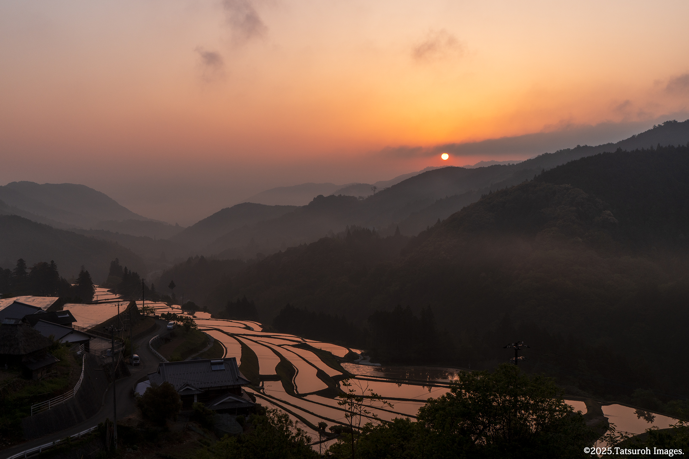 蔵川郷の夕暮れ
