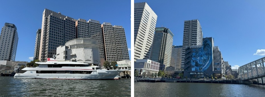 1990年代ウォーターフロントに誕生した天王洲アイル 京浜運河(左)・天王洲運河(右)からの眺望