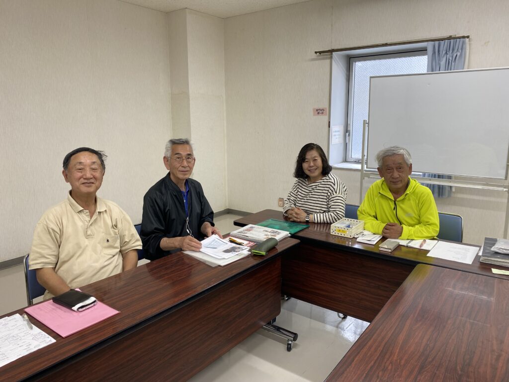 えどがわメティ普及会の皆さん(左から、熊倉一郎氏、小林洋氏、竹原京美氏、柳義人氏)