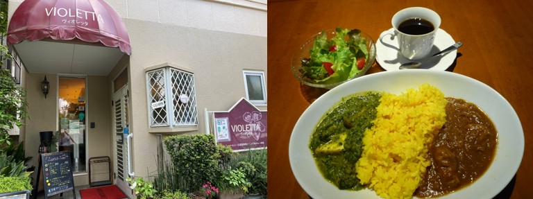 レストラン「ヴィオレッタ」(江戸川区松島)では区産の小松菜とメティを入れたカレーを提供(写真提供:えどがわメティ普及会)
