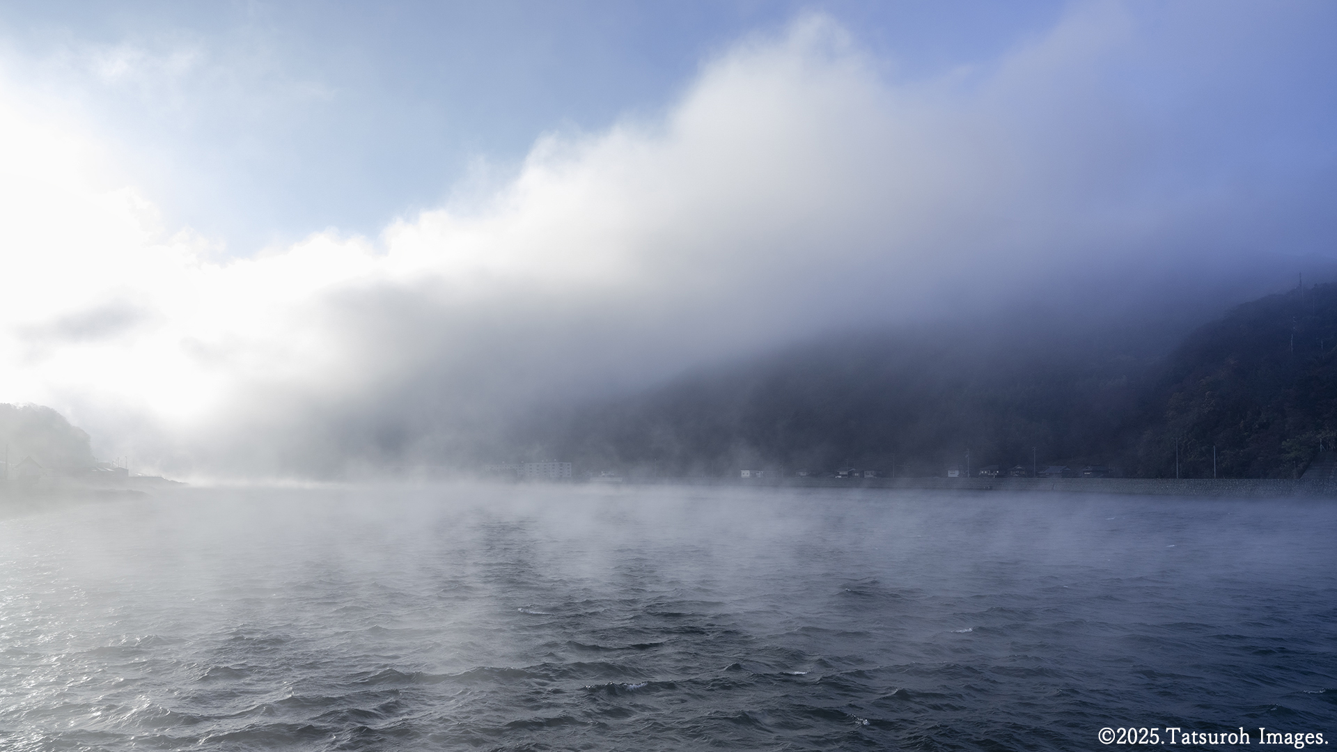 盆地からの放射霧③