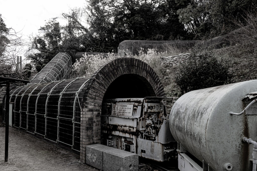 石炭記念館のある訓練坑道