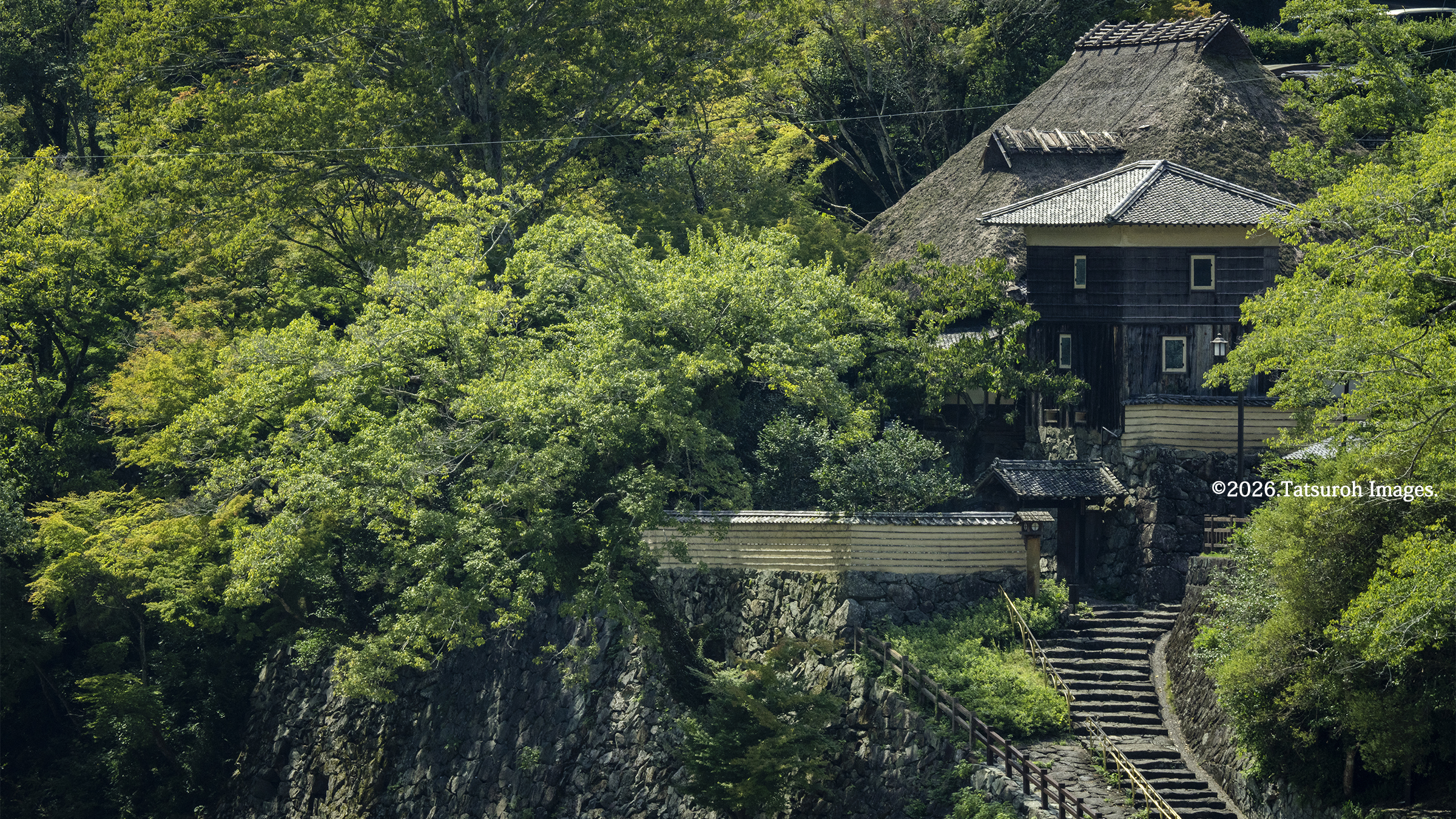 河内寅次郎が眠る城甲家墓所からの眺め