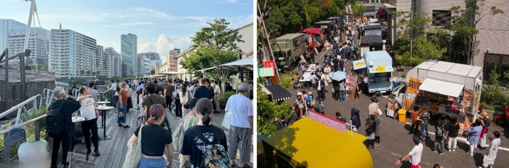 天王洲・第3水辺広場「キャナルイースト」 (左) / アイルしながわキッチンカーフェス