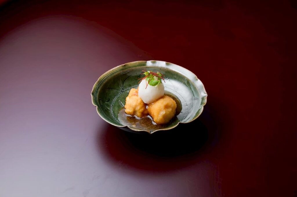 四代目の技~雲子・帆立フライ、蕪霙揚げ出し豆腐