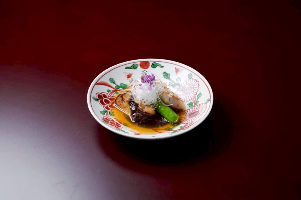 四代目の技~甘鯛松笠揚、甘酢餡掛け