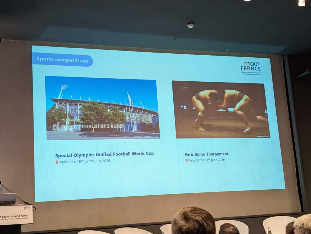 「大相撲パリ公演」も重要なスポーツイベントの一つに位置づけられている