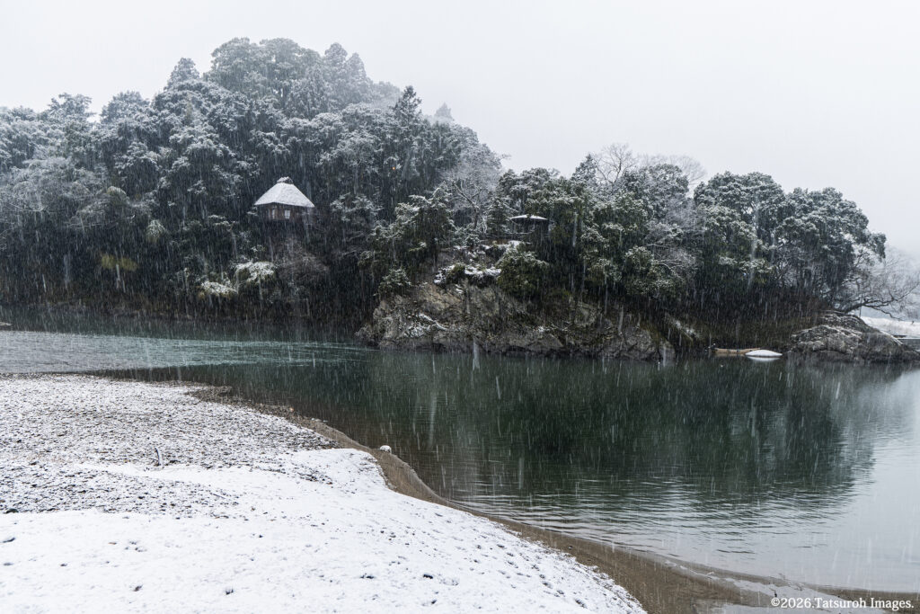 雪の絶景臥龍淵 / 2018年2月1日撮影